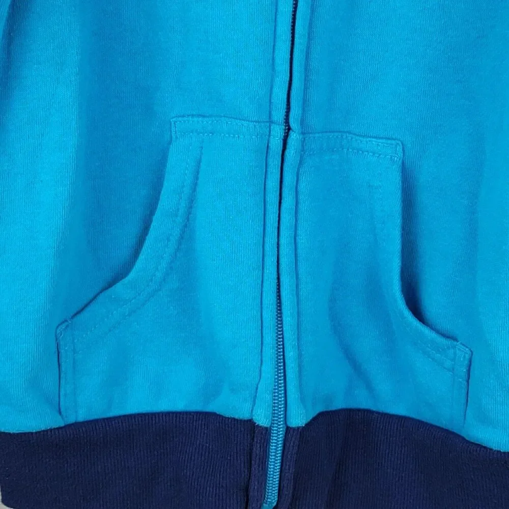 Lilo Stitch Toddler Jacket 5T Ohana Patch Hood Print Pockets Disney Mad Engine